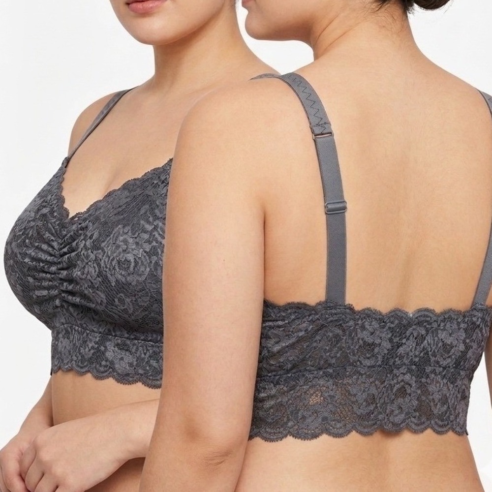 NWT‎ Cosabella Bralette Small Anthracite Never Say Never Ultra Curvy Sweetie